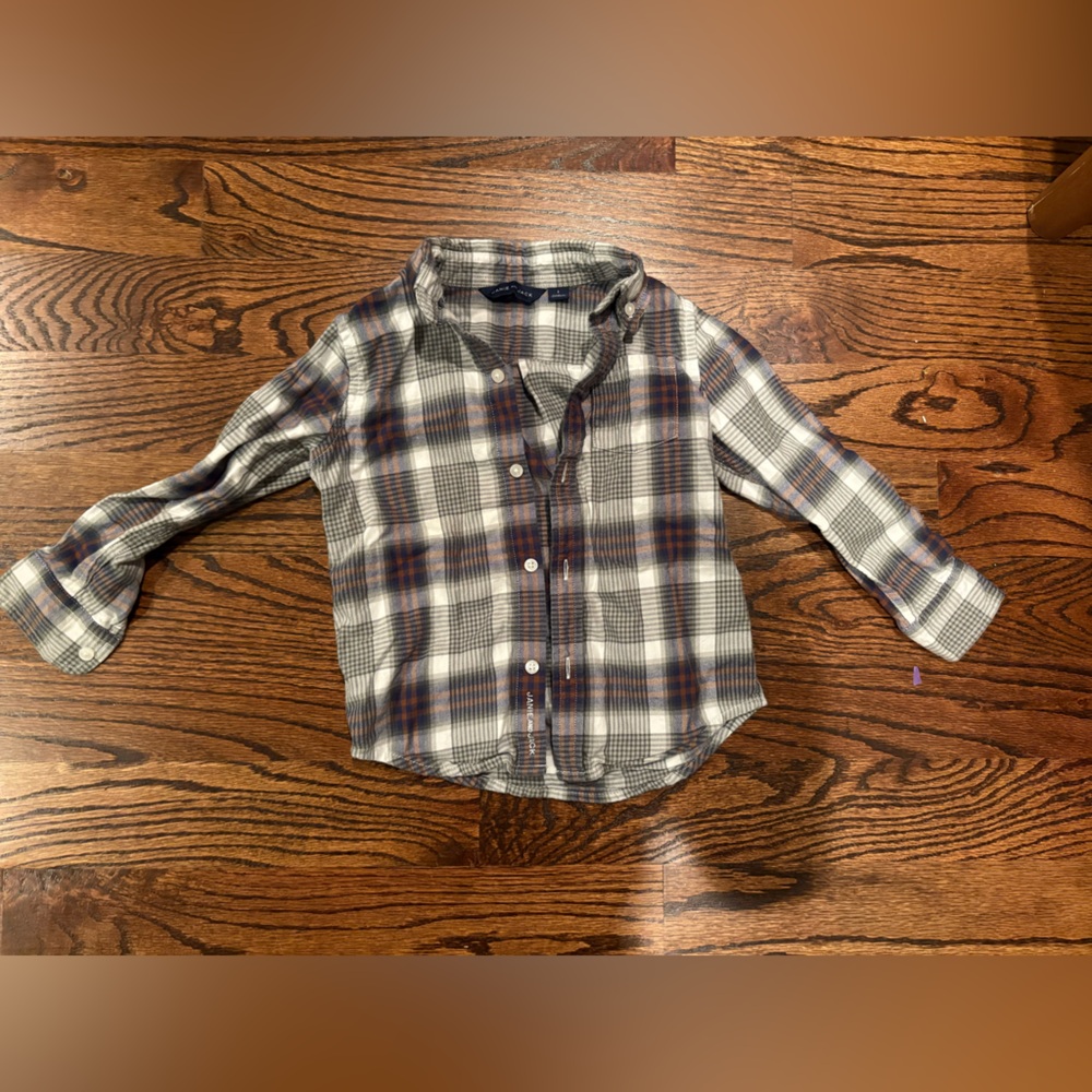 Janie and Jack Checkered Flannel Shirt